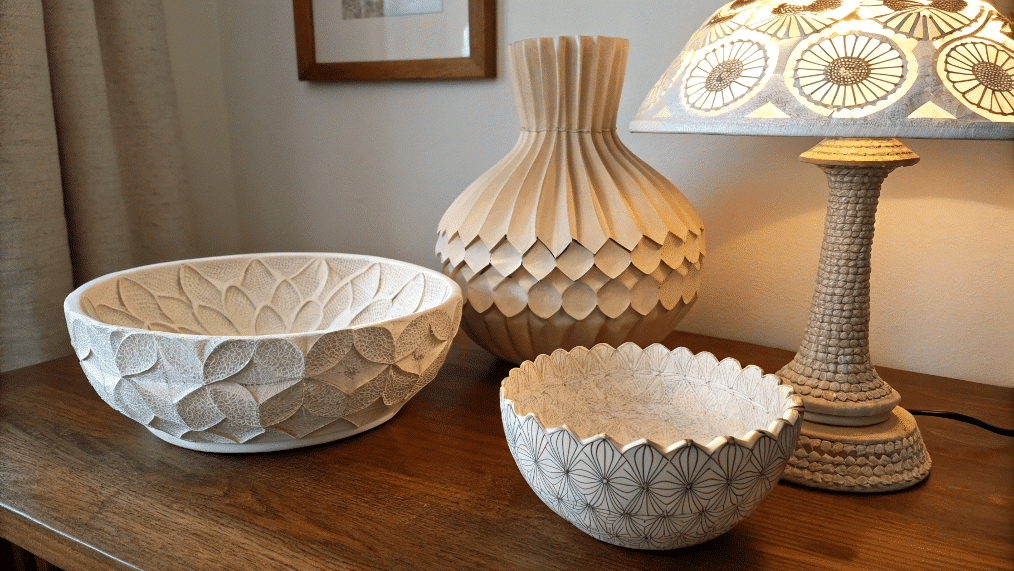 316e142114764402b8a47a19fd4a2228 simply paper crafts Paper mache bowls and lamps