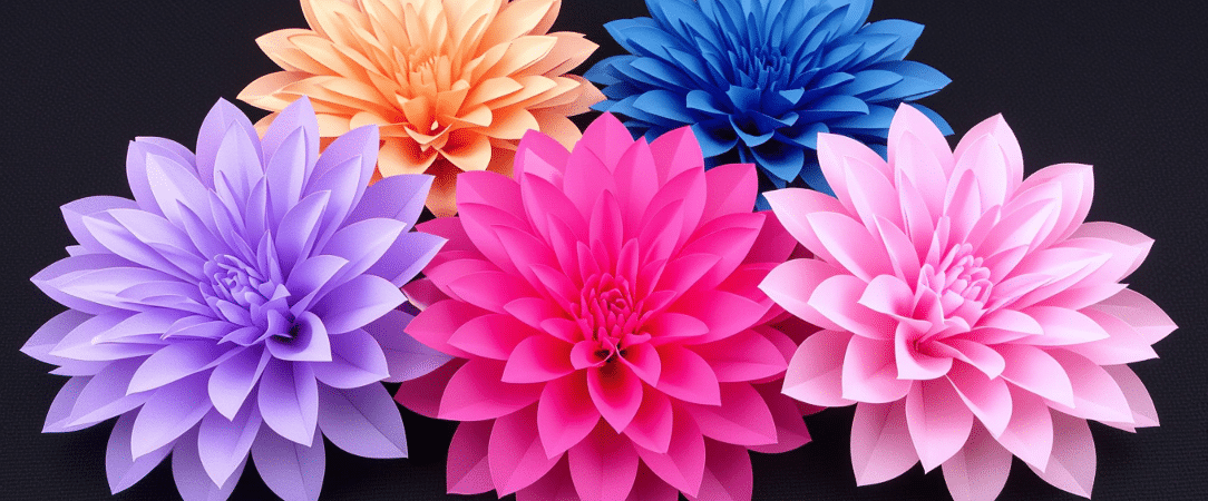 Best tissue paper flowers simply paper crafts photo featuring a collection of paper made flowers with various shades of color including shades of purple pink and blue creating a vibrant and visually appealing display