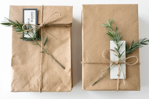 Image simply paper crafts Rustic brown bag used as a wrapping paper