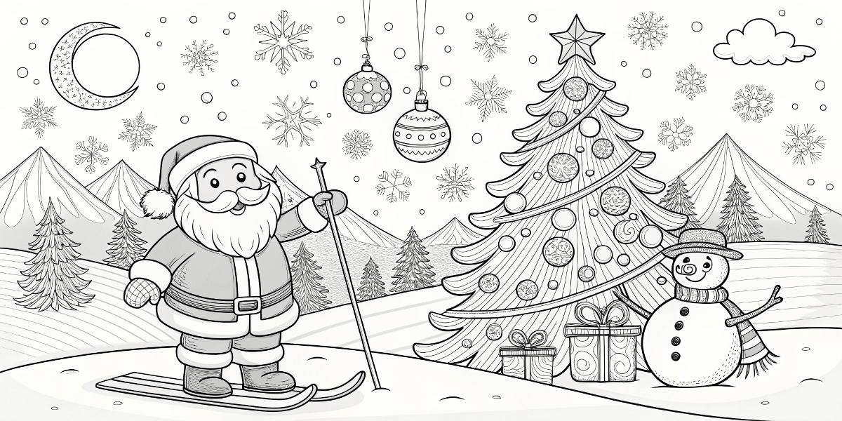 405bef4855f34901aaaeb527bede7788 simply paper crafts Winter and christmas themed coloring sheet