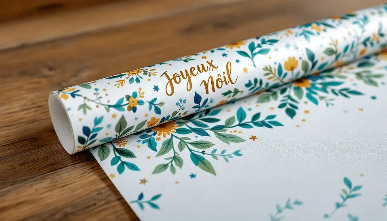 A beautifully designed sheet of custom wrapping paper showcases vibrant colors and unique patterns perfect for enhancing gift giving experiences This eco friendly option reflects the growing trend in paper crafts appealing to conscious consumers looking for personalized touches for special occasions
