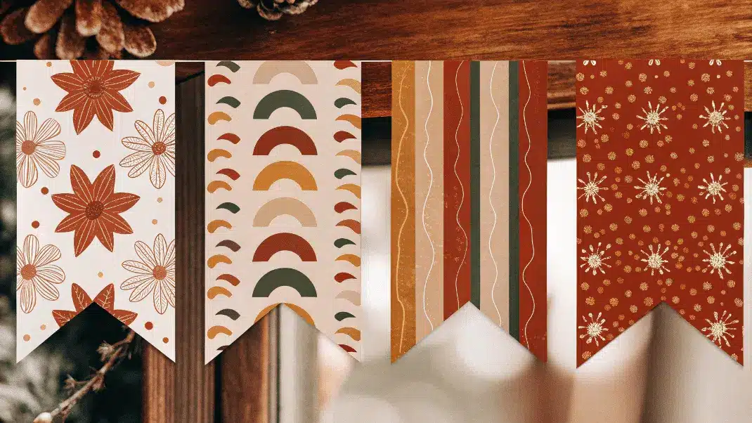 Banners on a string