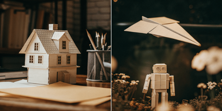 Creative uses for paper models simply paper crafts Creative uses of papercraft models in various settings