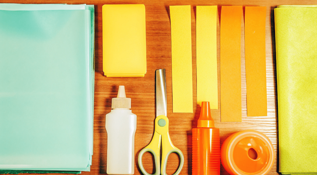 Essential tools and materials for paper crafting simply paper crafts Essential tools and materials for paper crafting including scissors and glue
