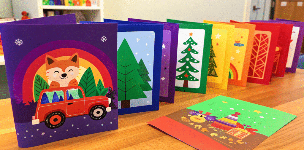 Fun card designs simply paper crafts The image showcases a vibrant assortment of papercraft printables featuring various themes such as animals vehicles and holiday decorations It highlights easy to follow templates perfect for kids and adults alike inviting creativity and fun in crafting projects for any occasion