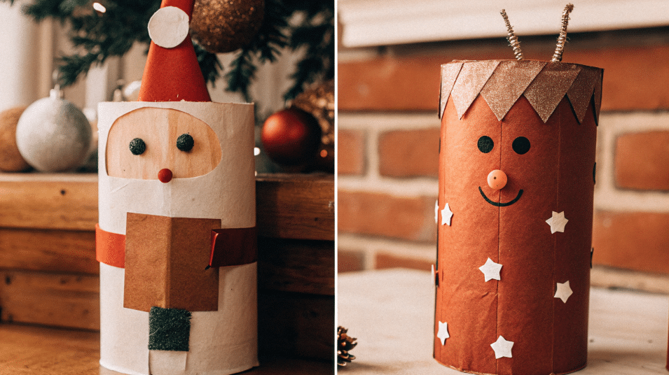 Fun holiday themed paper towel tube crafts simply paper crafts Creative holiday themed crafts made from paper towel tubes