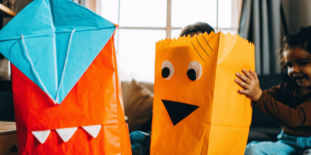 Fun paper projects for kids simply paper crafts Fun paper projects for kids featuring paper bag puppets and kites