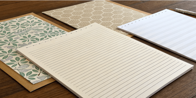 Lined sheets simply paper crafts Different types of printed paper sheets including lined and standard paper
