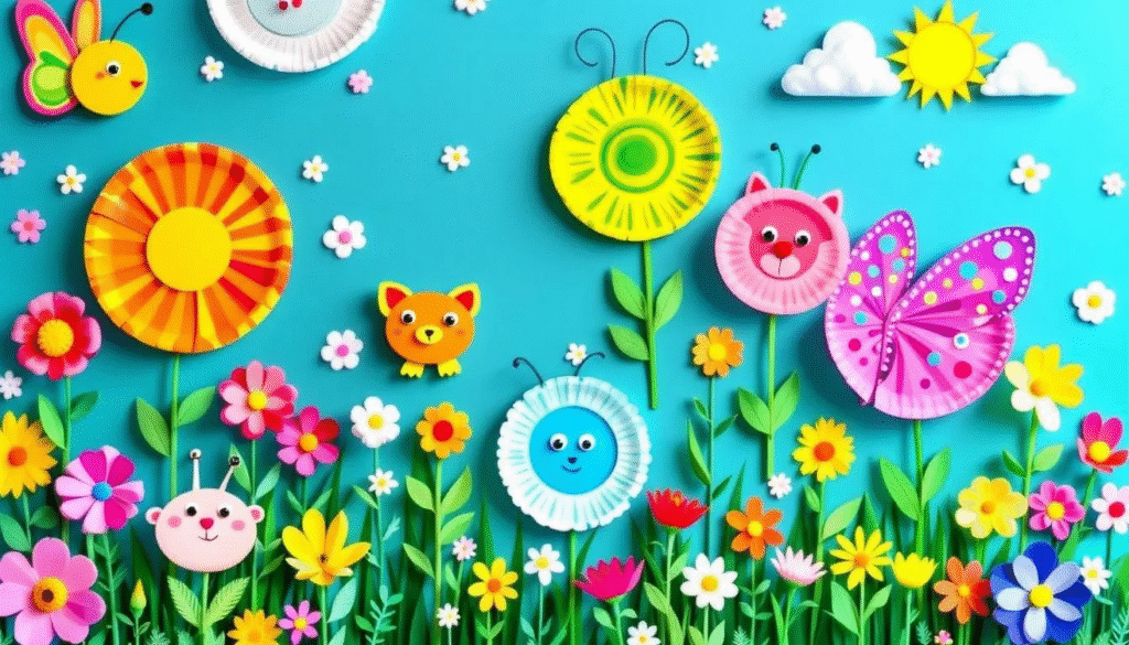 Simple paper plate spring crafts simply paper crafts A collection of colorful paper plate spring crafts for preschoolers