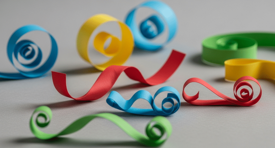 Simple paper twist designs simply paper crafts Simple paper twist designs suitable for beginners with vibrant colors