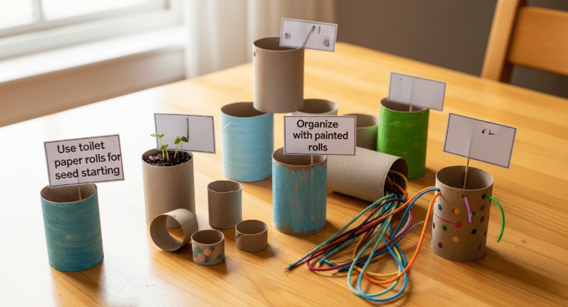 Toilet paper roll animal crafts simply paper crafts Crafting tips displayed with toilet paper rolls and crafting supplies