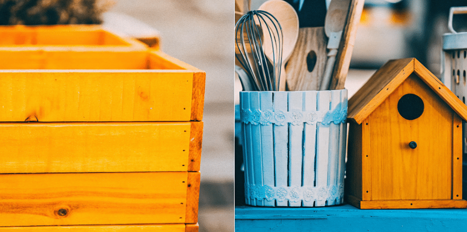 Upcycling simply paper crafts The image showcases a variety of upcycled items made from pallet wood including a rustic storage container for kitchen utensils a planter box and a decorative birdhouse all highlighting the beauty of zero waste projects This creative display emphasizes the sustainable practice of repurposing materials that would otherwise contribute to landfill waste