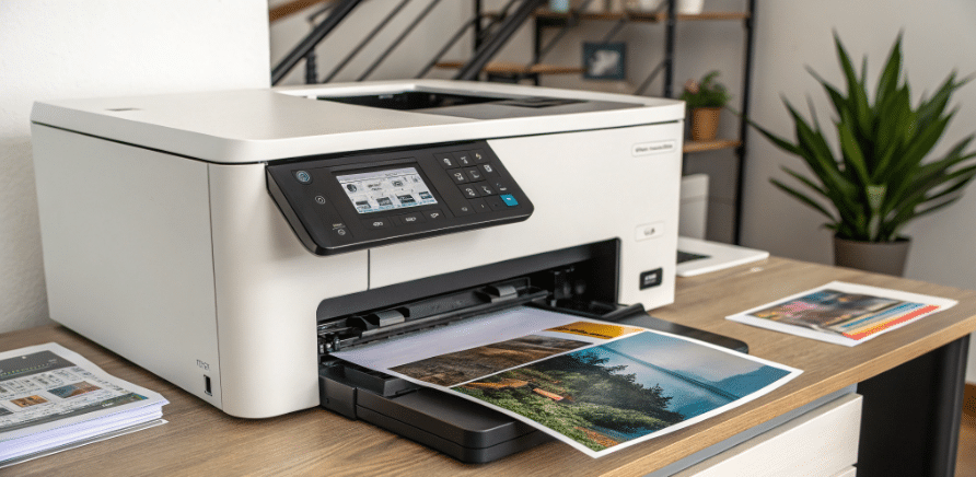 White printer simply paper crafts A printing press in action producing custom printed paper sheets