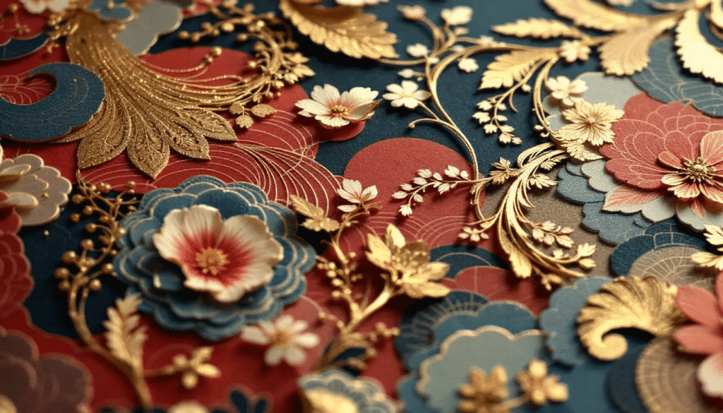 Image simply paper crafts A close up of decorative embellishments being added to ornamental paper art