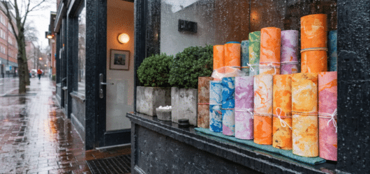 Paper clay for sale A shop window with paper clay