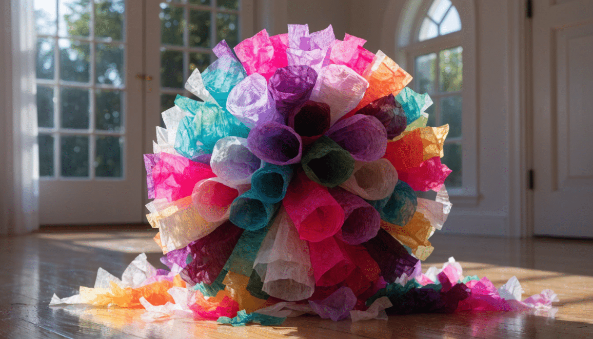 Pom Pom with Tissue Paper: Easy DIY Decor for Any Celebration