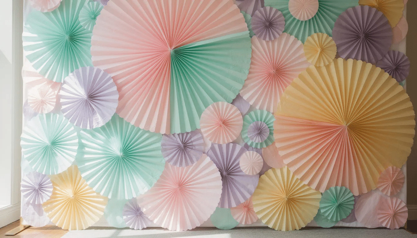 DIY Tissue Paper Fans: Easy, Elegant Party & Wedding Decor