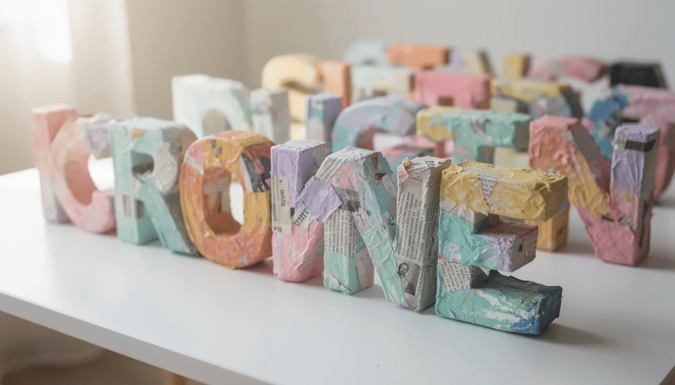 Paper Letter Tutorial DIY Paper Letter: Easy 3D & Wall Letter Projects with Paper and Cardboard