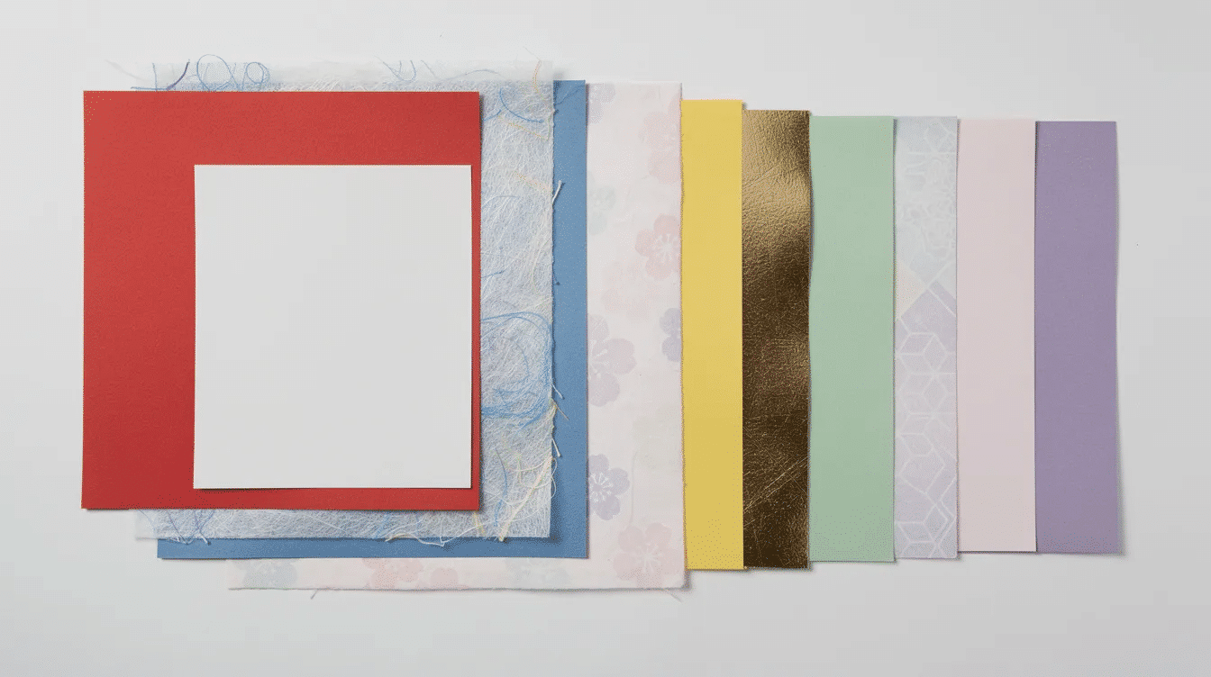 8fdb9f95 ea27 402a a0cc c7ac6d9c9ceb A vibrant collection of various origami paper types is displayed showcasing an array of textures and colors perfect for creating intricate models like flowers and cranes This assortment of folding paper inspires creativity and offers a glimpse into the art of origami